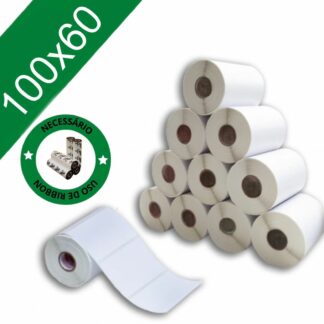 Etiqueta 10x6 Cm | 100x60 Mm Couche Adesiva