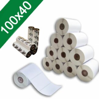 Etiqueta 10x4 Cm 100x40mm Couche Adesiva